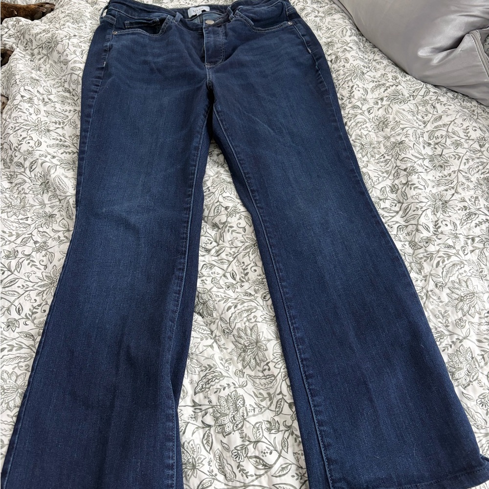 NYDJ "Billie Mini Boot" jeans. Petite 10